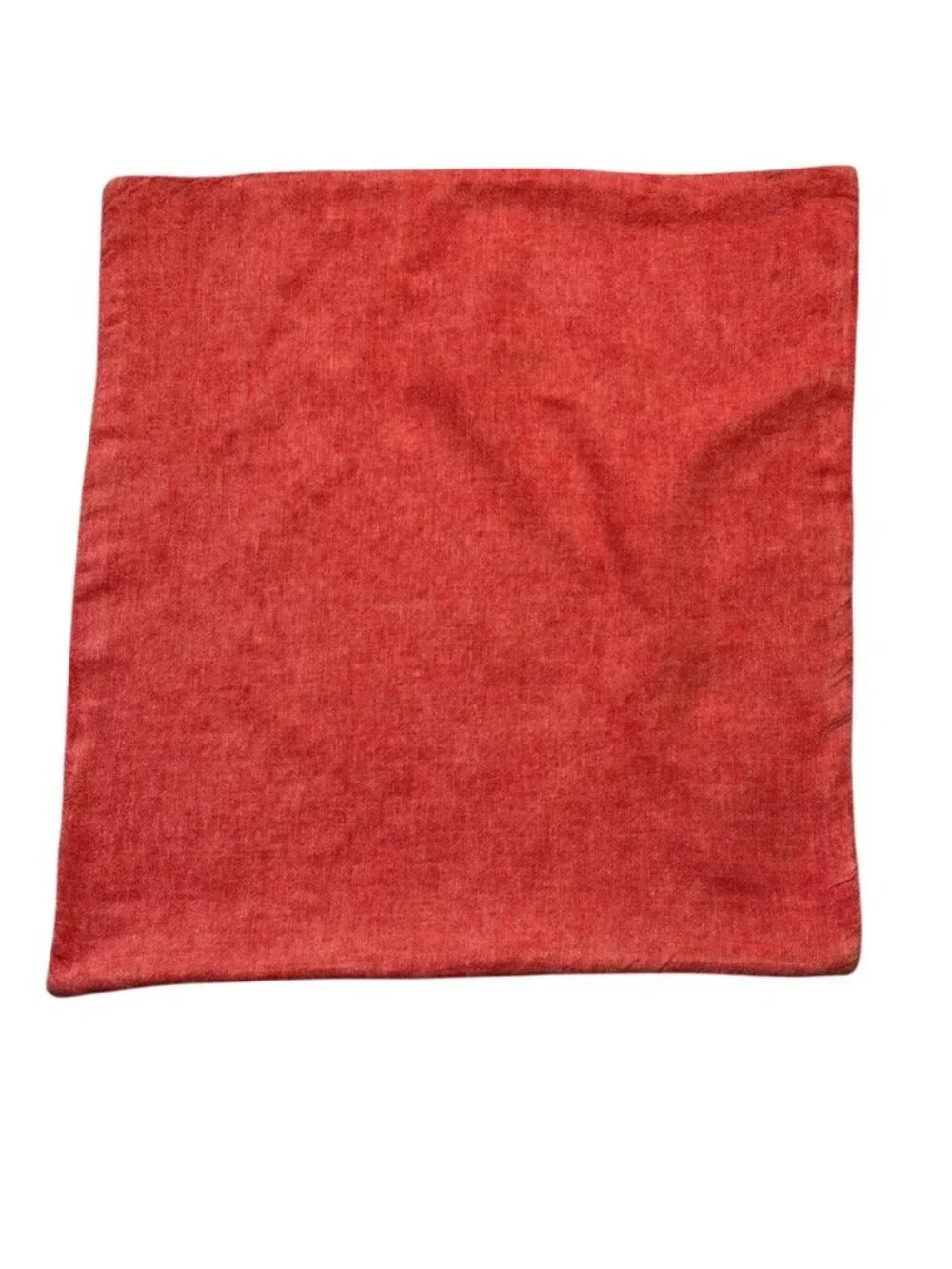 Blissliving Home Coral Linen Cotton Geometric Pillow Cover 18x18